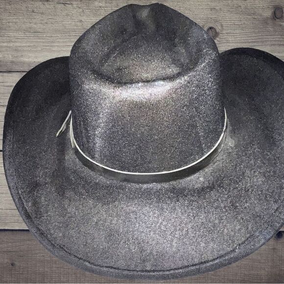 Pigalle black felt gone country cowgirl hat! New!! Unisex main image 5